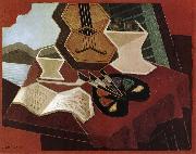 Juan Gris The table in front of sea Spain oil painting artist